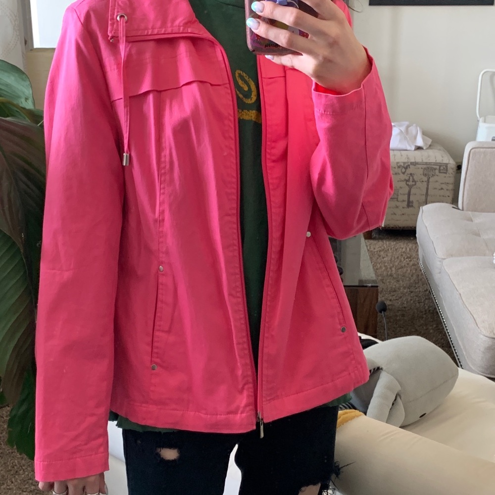 Hot pink lightweight jacket